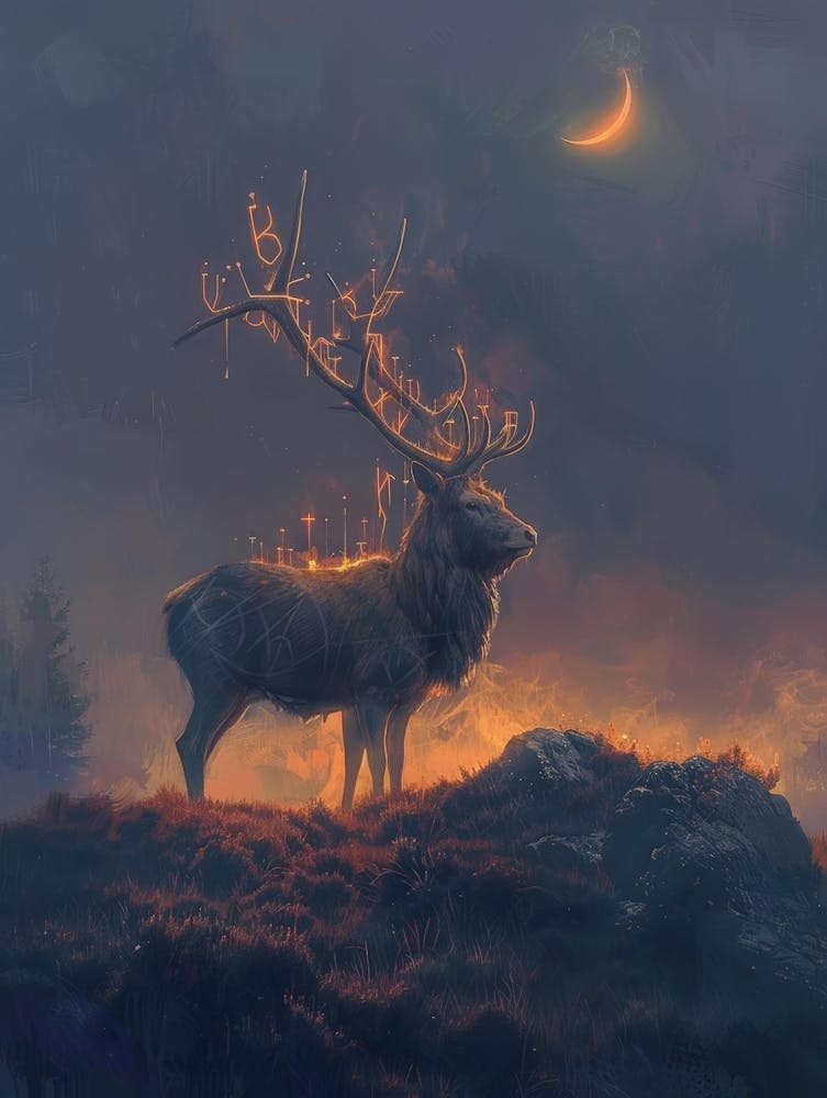 Deer In The Moonlight 10