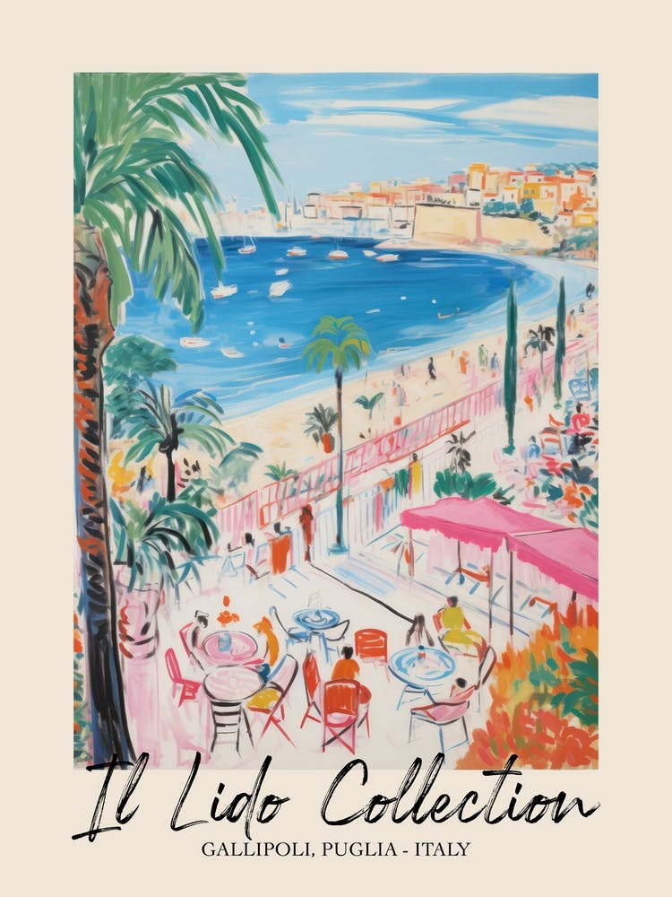 Gallipoli, Puglia   Italy Il Lido Collection Beach Club Poster 1