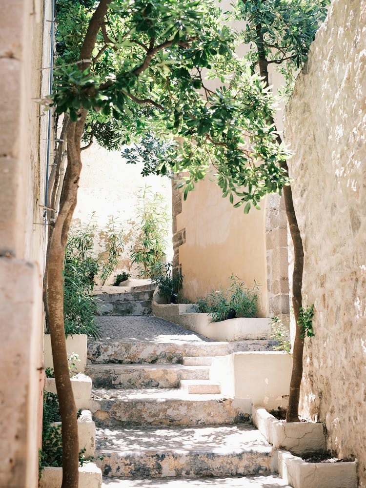 Bohemian Stairs In Old Town Eivissa // Ibiza Travel Photography