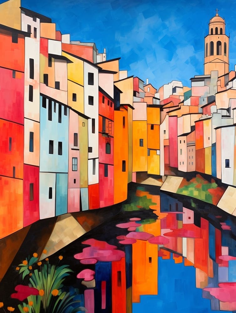 Girona Spain 2 Fauvist Painting