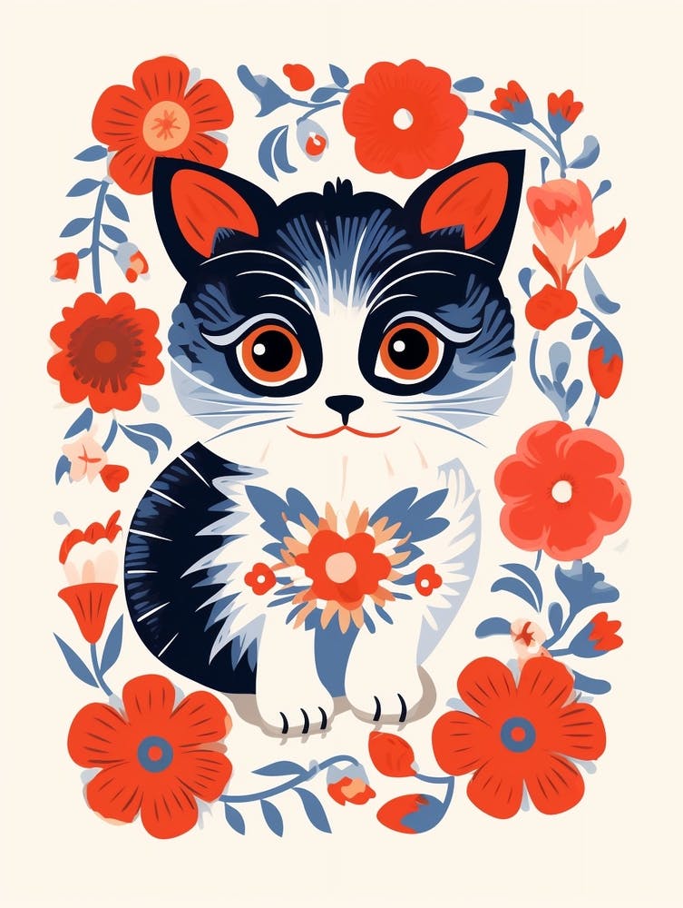 Baby Animal Illustration  Kitten 3