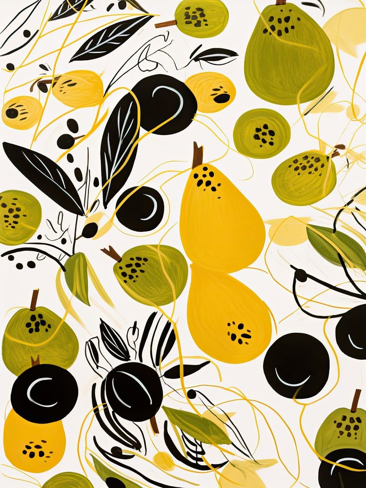 Kiwi Fruit Drawing 4