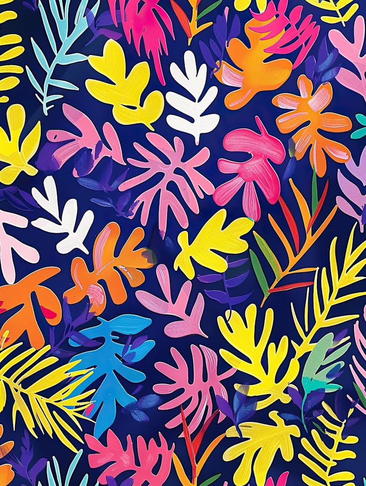 Electric Bloom Matisse Style