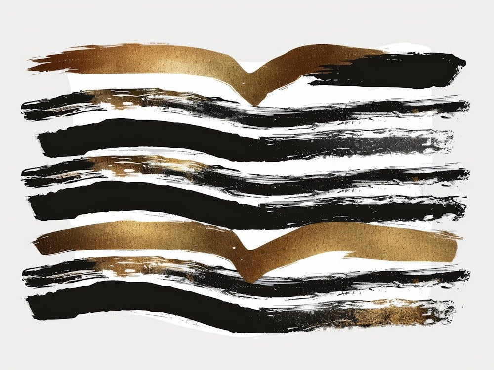 Gold And Black Brushstrokes 7