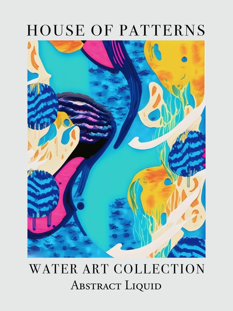 House Of Patterns Abstract Liquid Water 13