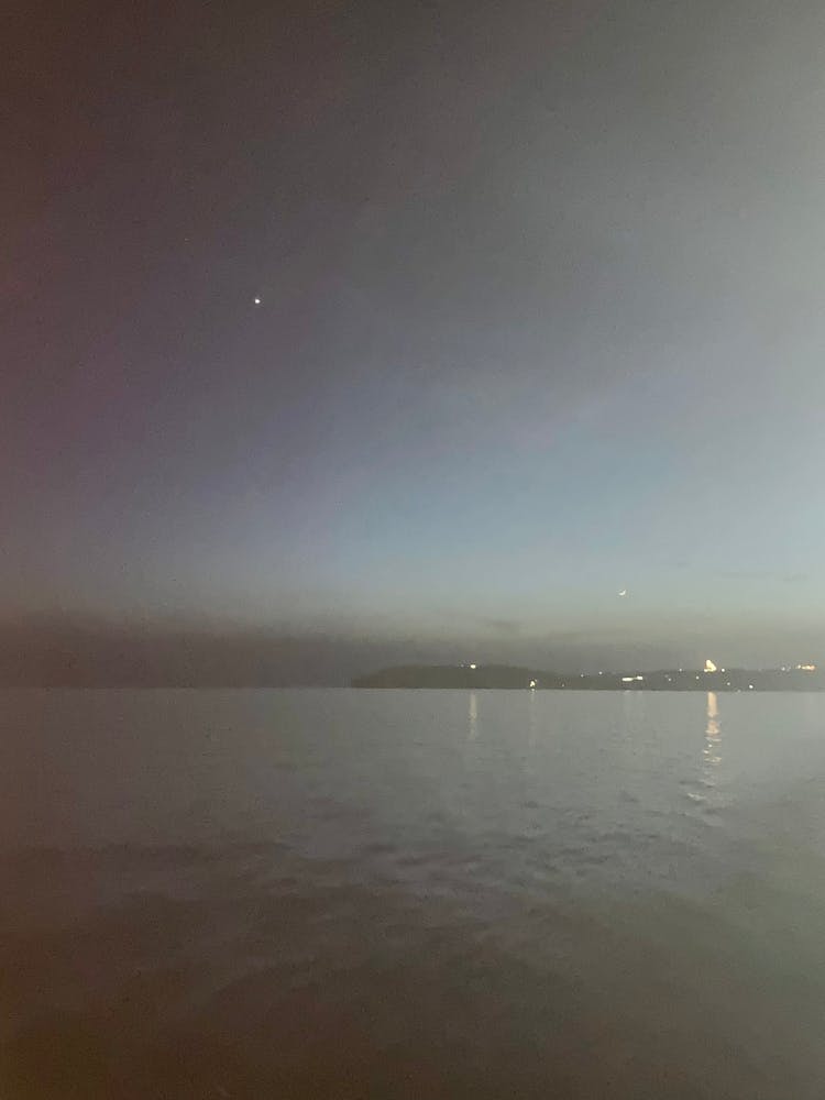 Night sky at dusk