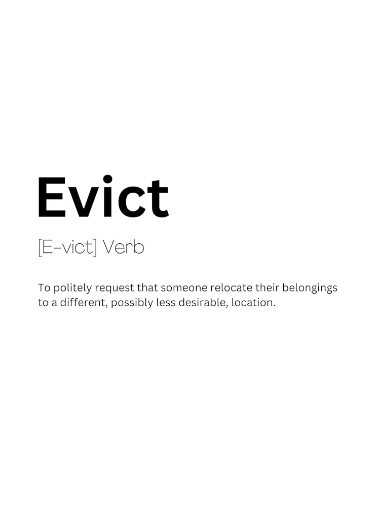 Evict Definition Meaning 1