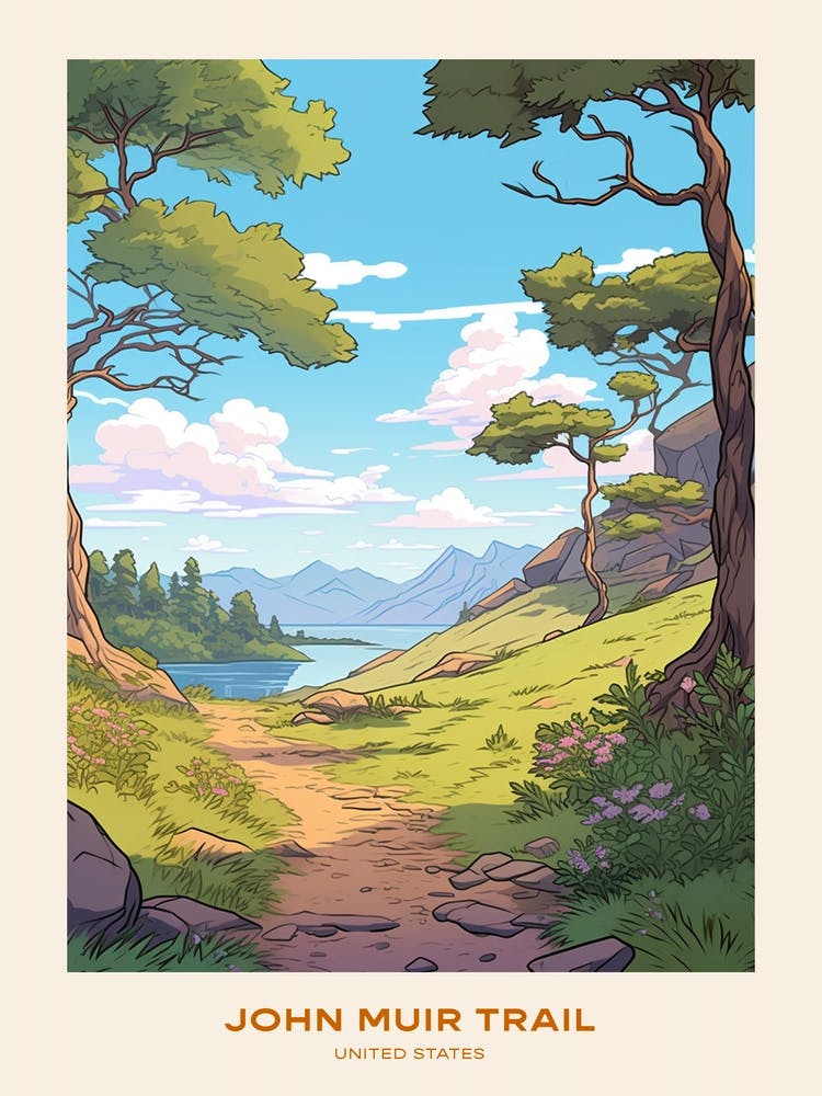 John Muir Trail Usa 1 Hike Poster