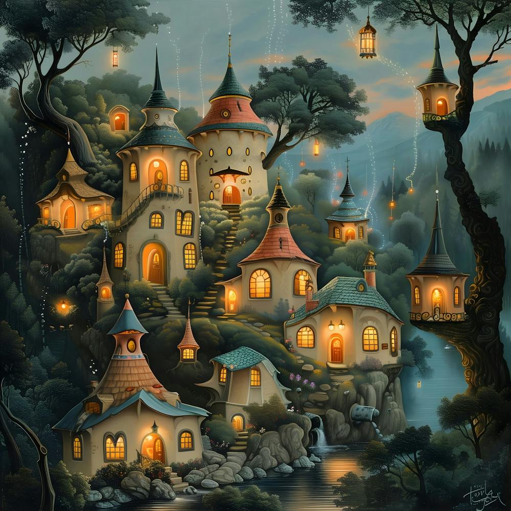 Fairytale Village, Pop Surrealism, Lowbrow