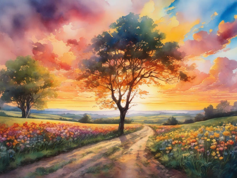 Sunset On The Road