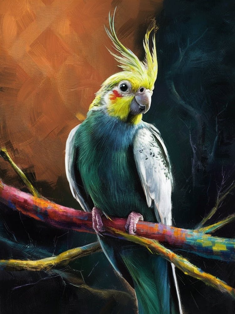 Cockatiel Canvas Print