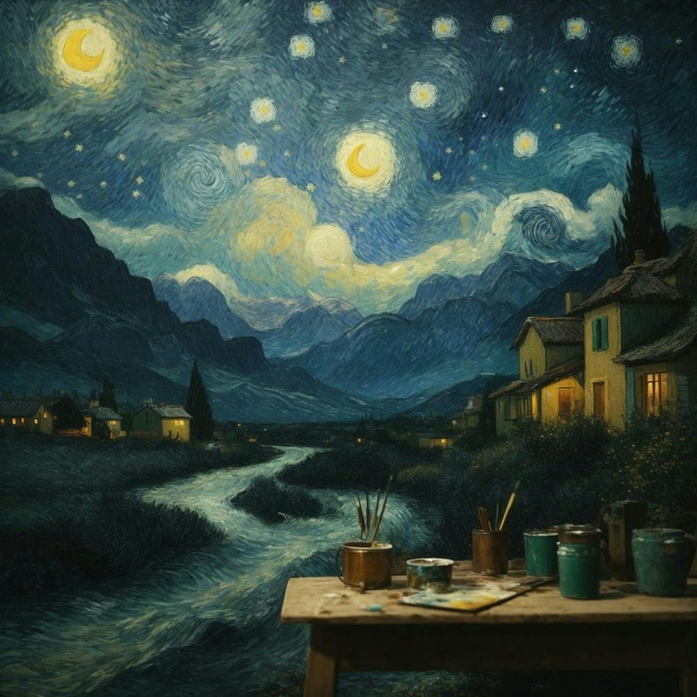 Starry Night painting