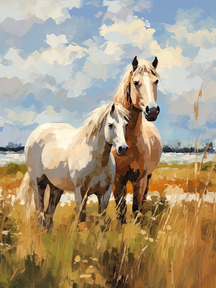Horses Painting In Pampas Region, Argentina 1