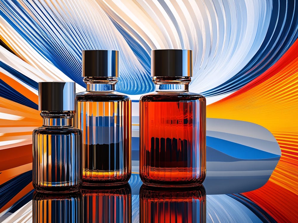 Three Bottles Of Perfume