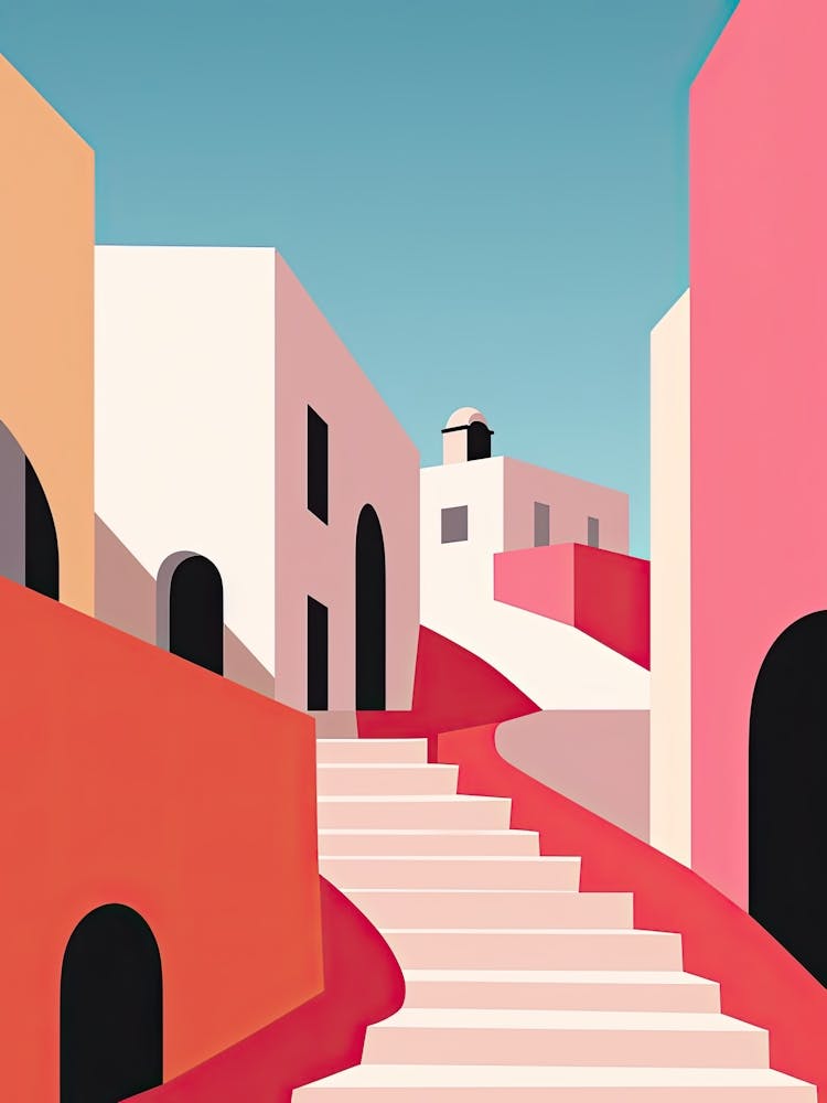 Algarve, Portugal, Bold Outlines 2