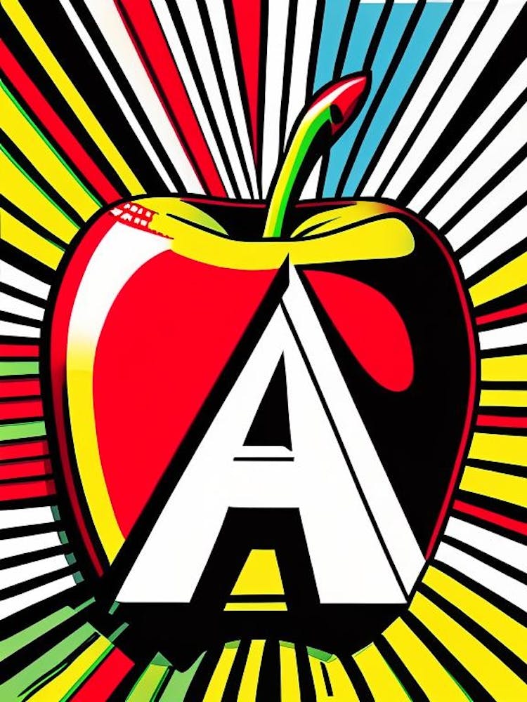 A   Apple, Letter, Alphabet Comic 3