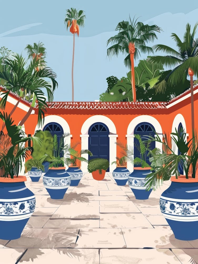 Courtyard Of A Mansion