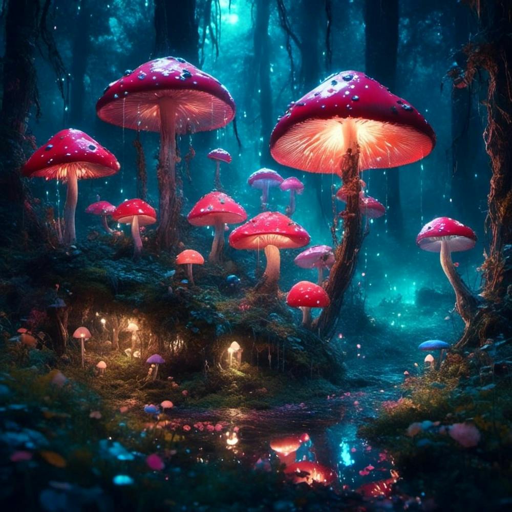 Glowing Toadstool Forest
