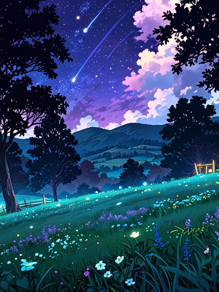 Nachthimmel Anime Ästhetik 32