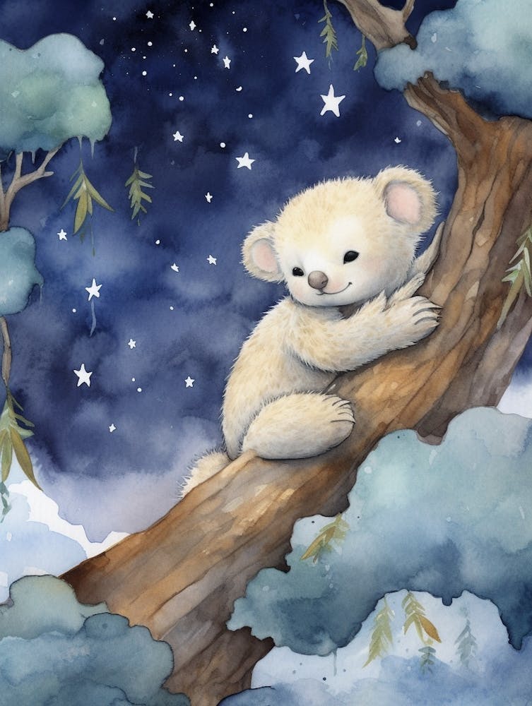 Baby Koala 4 Sleeping In The Clouds