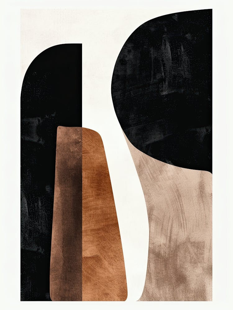 Fractured Silhouettes Bauhaus Minimalist 1