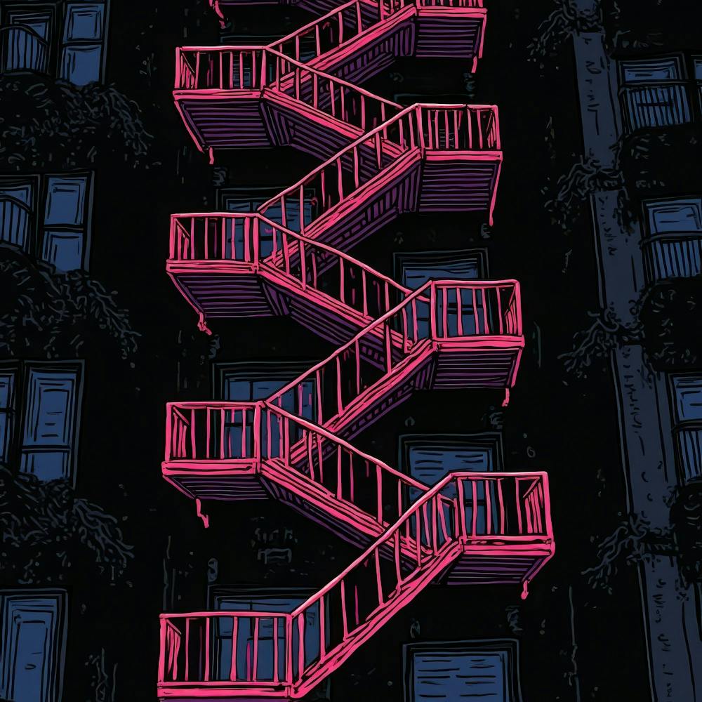 Pink Stairs