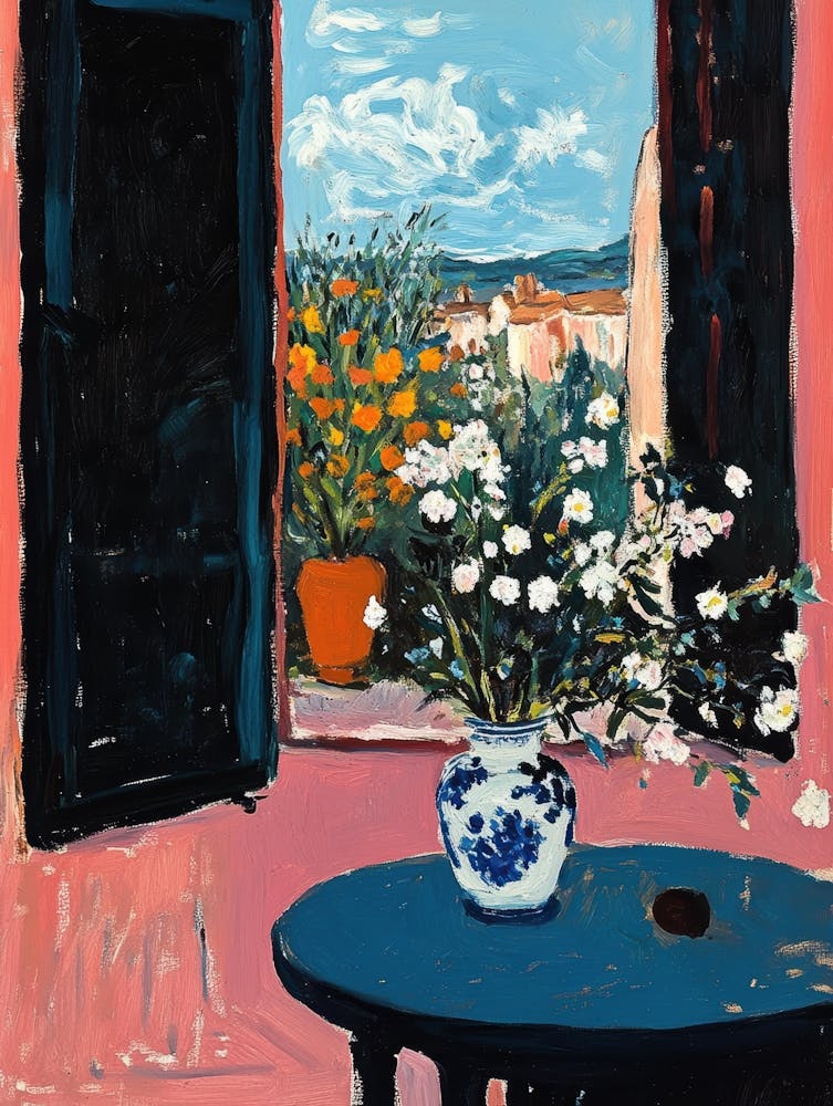Table With Flowers 2