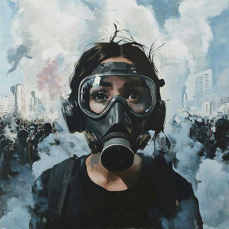 Gas Mask Riots Protest Journalism 2