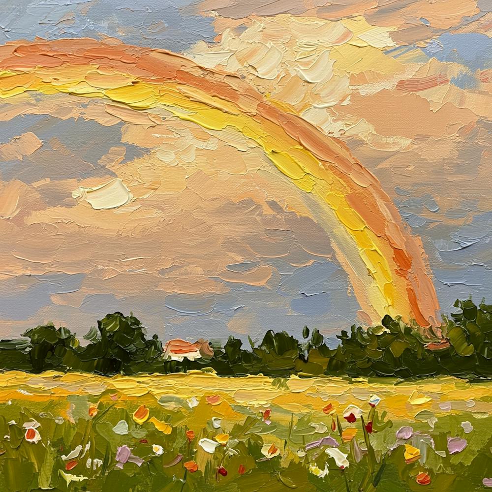 Rainbow In The Field