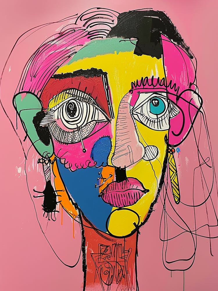 'A Woman'S Face' - abstract art, abstract painting  city wall art, colorful wall art, home decor, minimal art, modern wall art, wall art, wall decoration, wall print colourful wall art, decor wall art, digital art, digital art download, interior wall art, downloadable art, eclectic wall, fantasy wall art, home decoration, home decor wall, printable art, printable wall art, wall art prints, artistic expression, contemporary, modern art print, unique artwork,