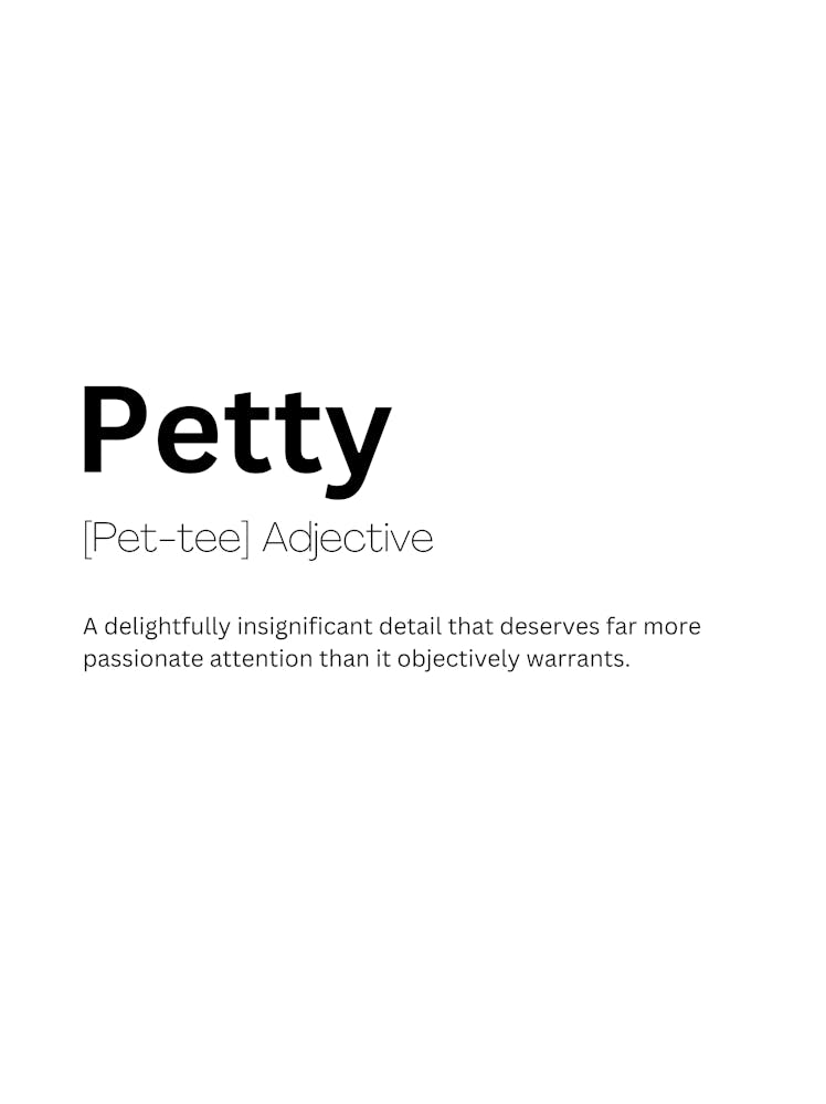 Petty Definition Meaning
