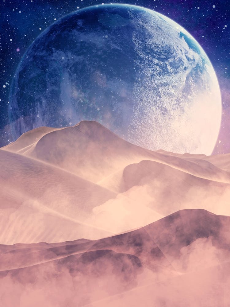 Moon Space Planet Star Universe Science Fantasy