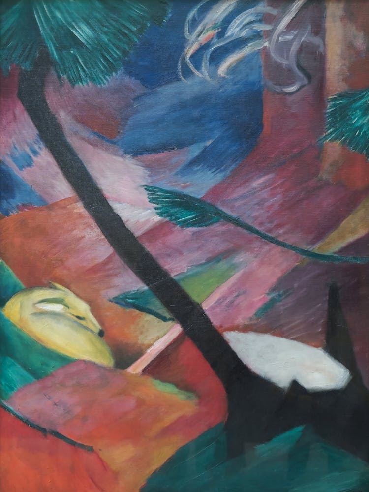 Deer In The Woods Ii, Franz Marc