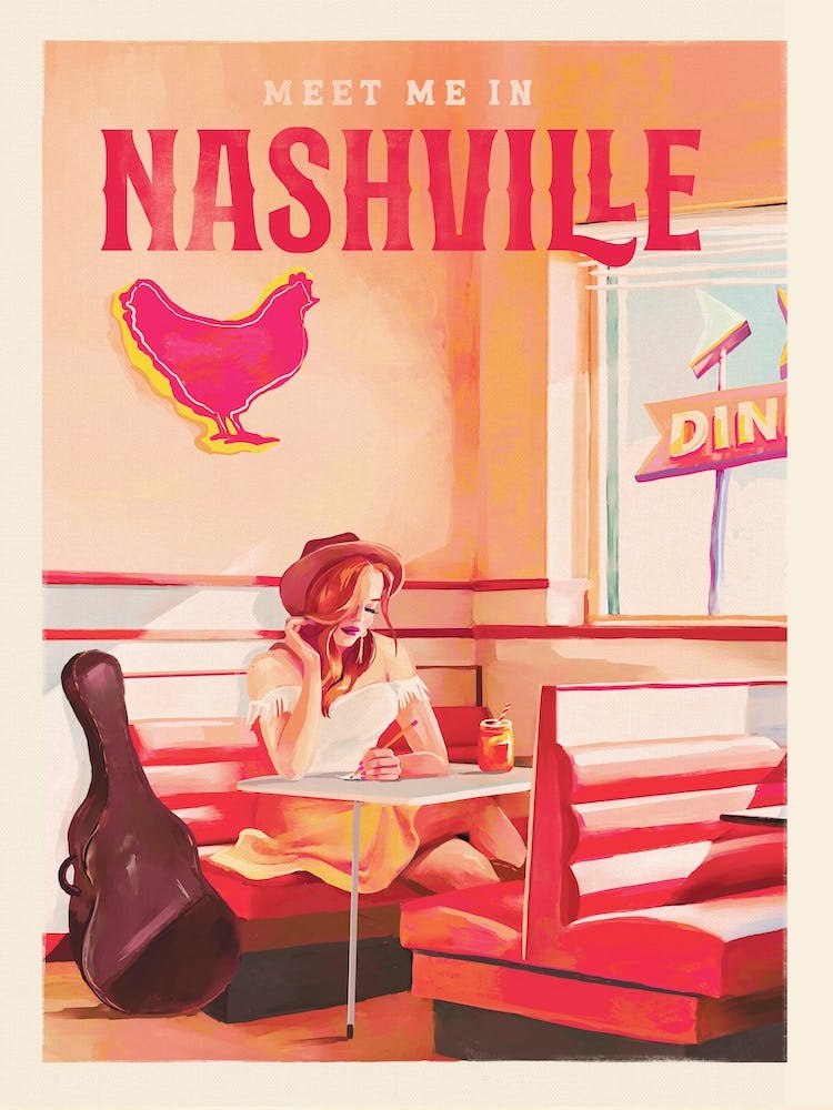 Travel Poster Nashville Tennessee