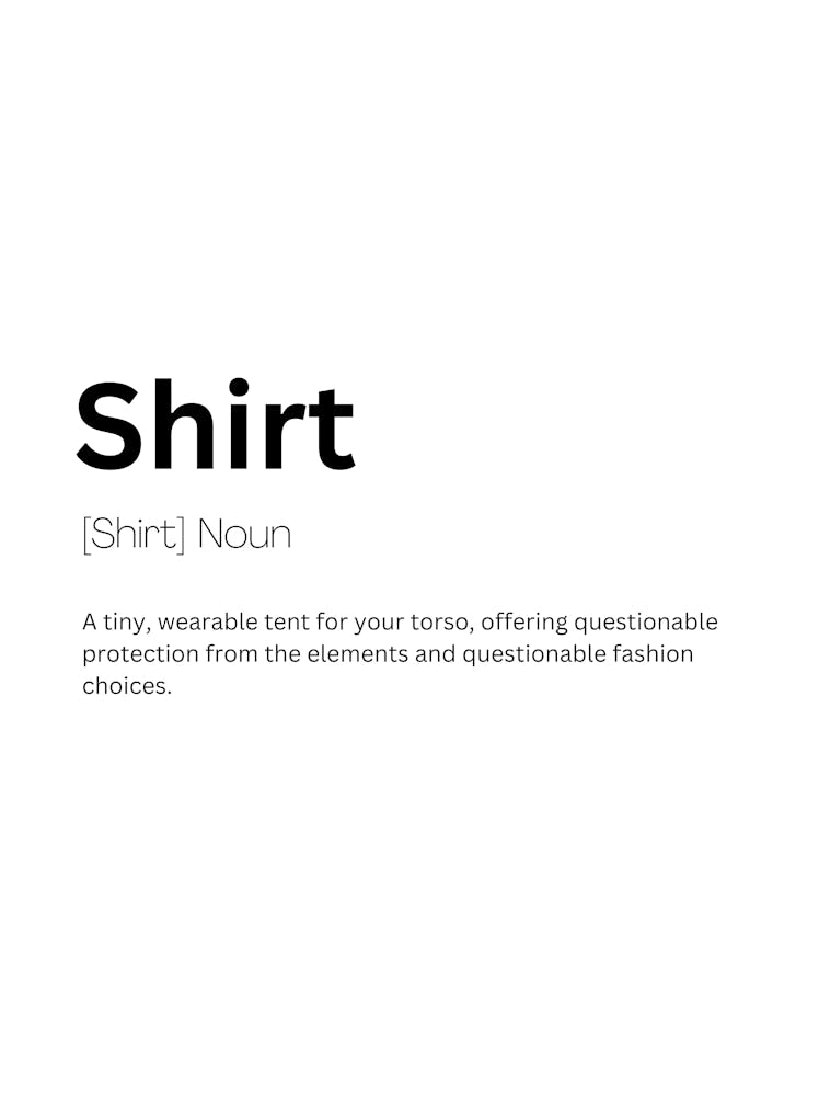 Shirt Definition Meaning