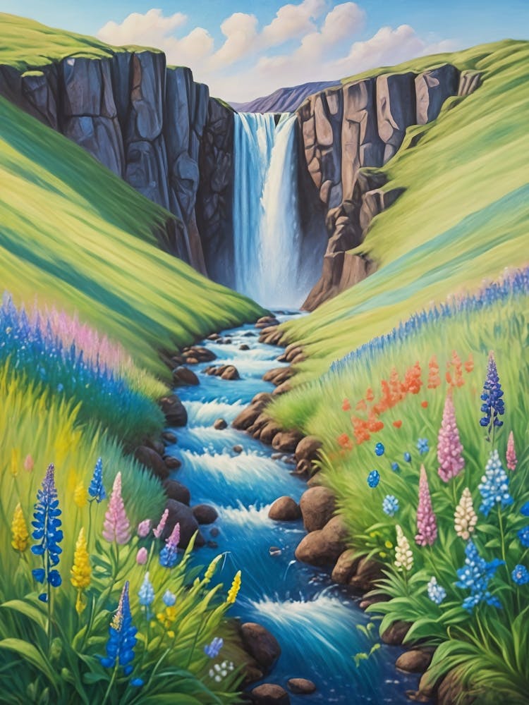 Waterfall In Iceland no1