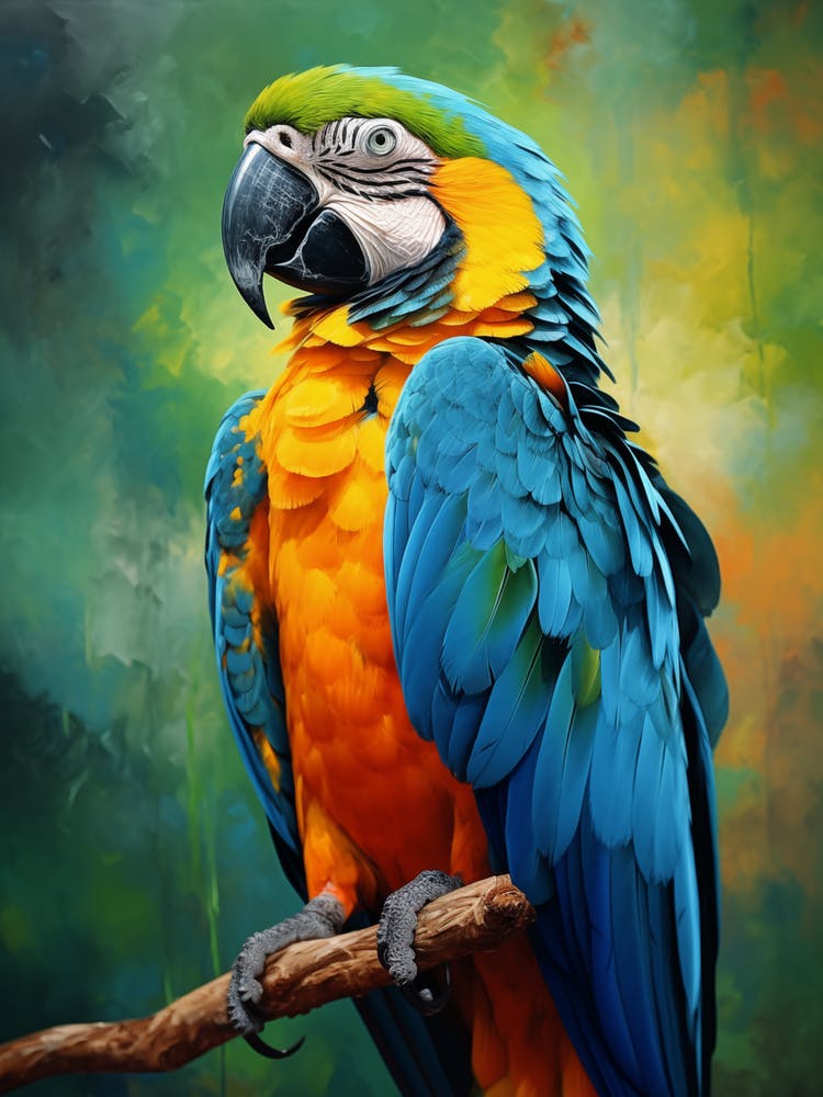 Perroquet Coloré - Peinture