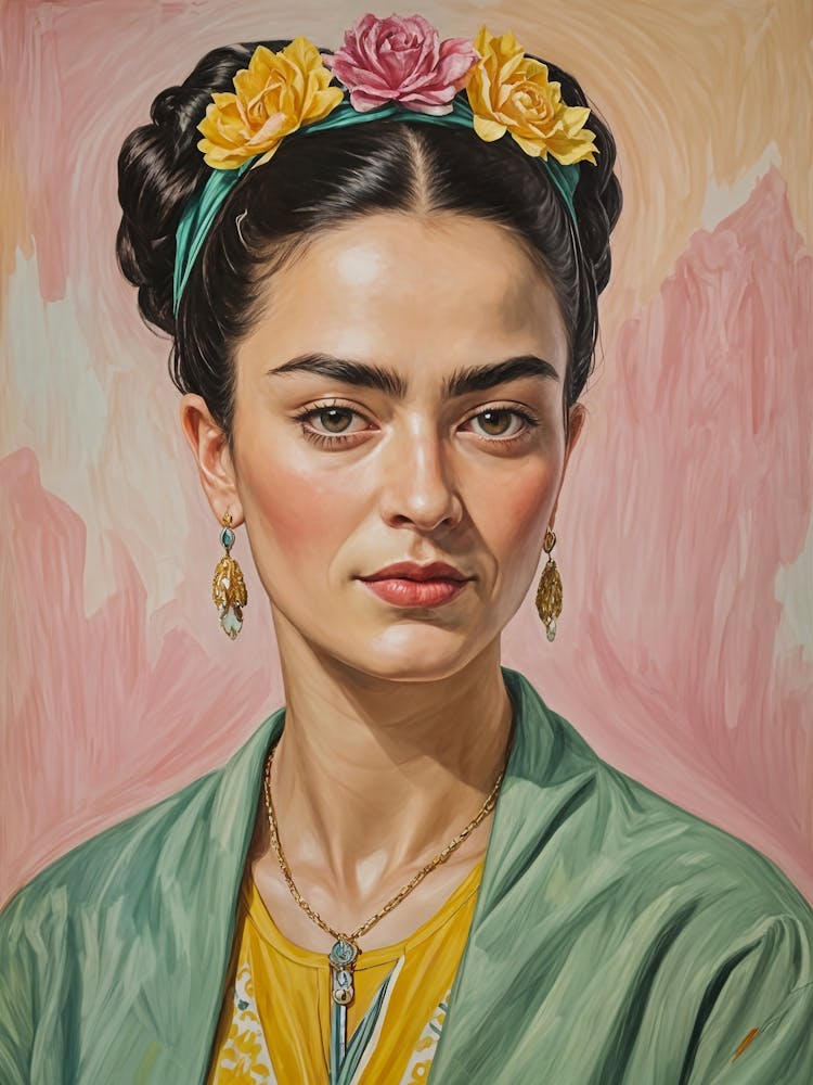Frida Kahlo On Pink