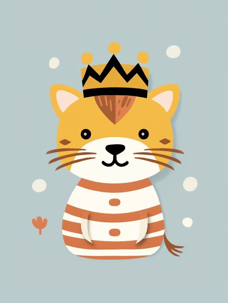 Little Tiger 4 Wearing A Crown
