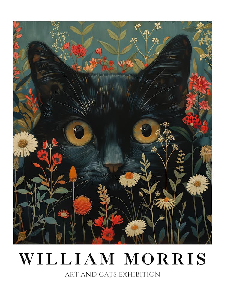 Peekaboo Cat William Morris