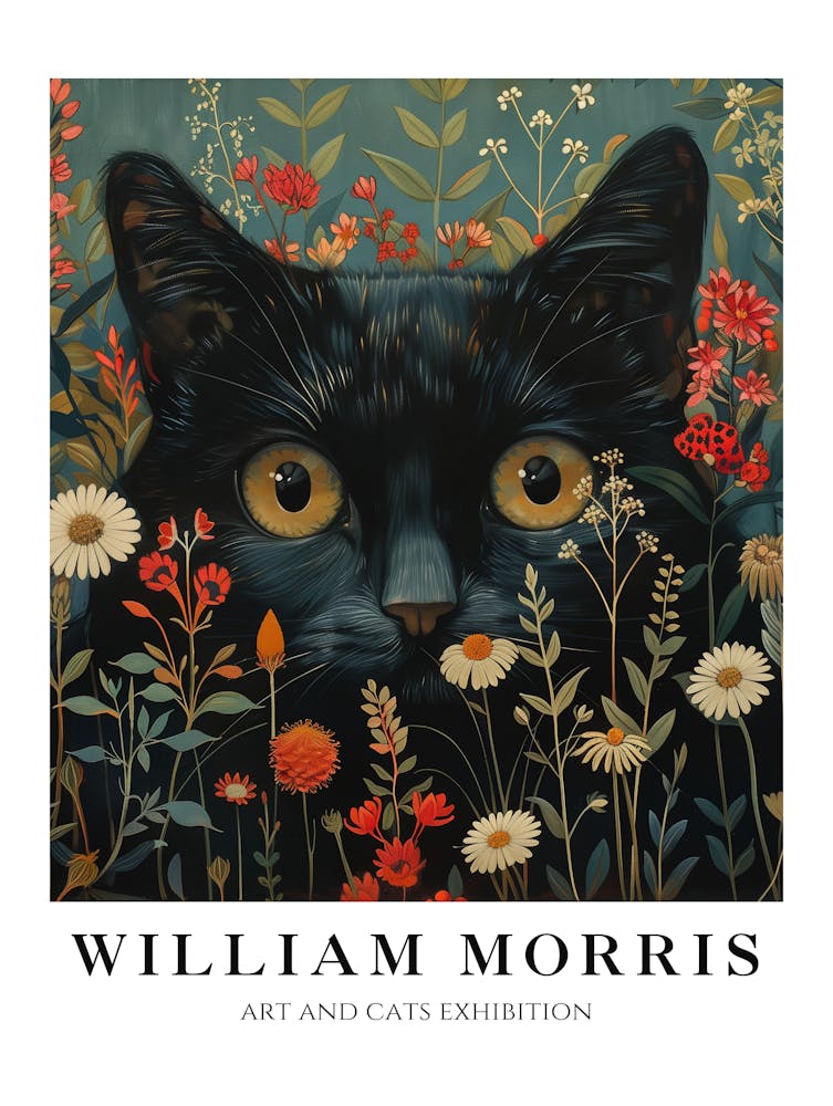 Peekaboo Cat William Morris