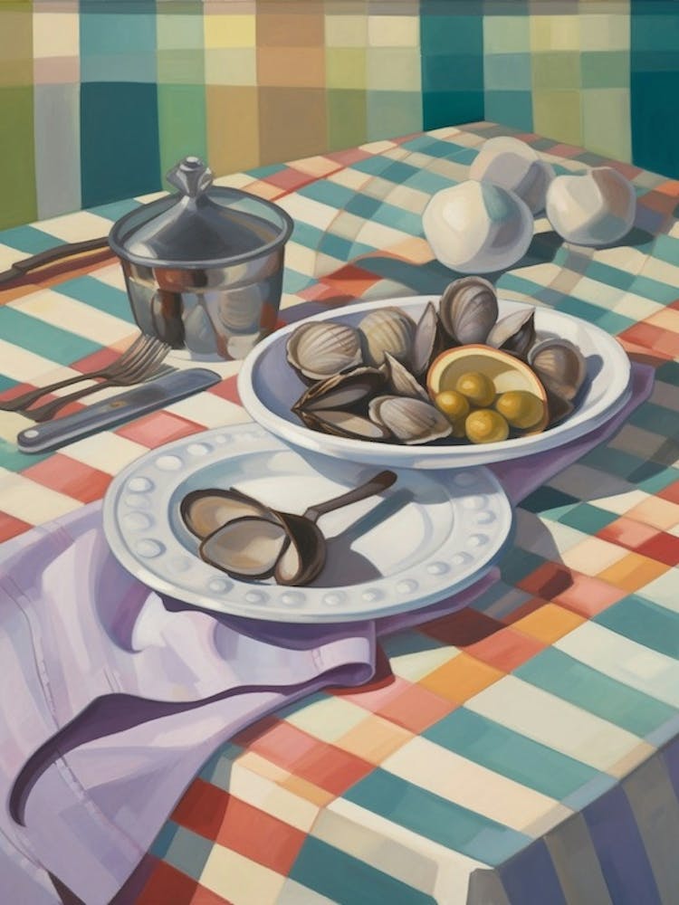 Clams 2 Still Life Painting
