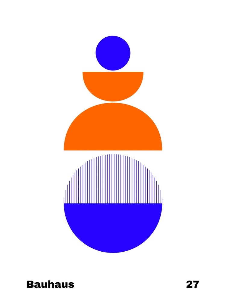 Geometric Bauhaus Poster 27