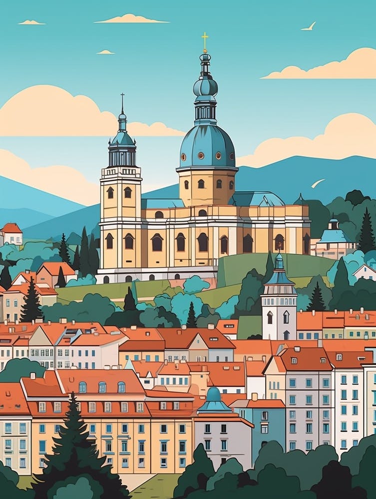 Czech Republic 2 Travel Illustration