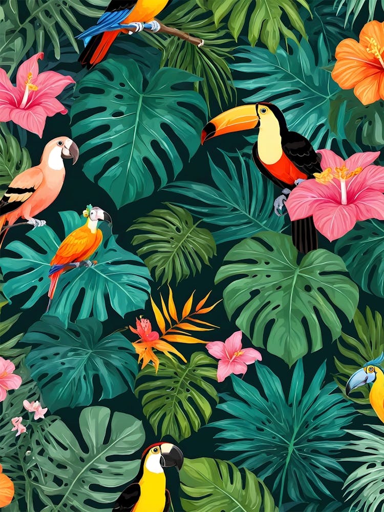 Tropical Paradise Jungle Pattern