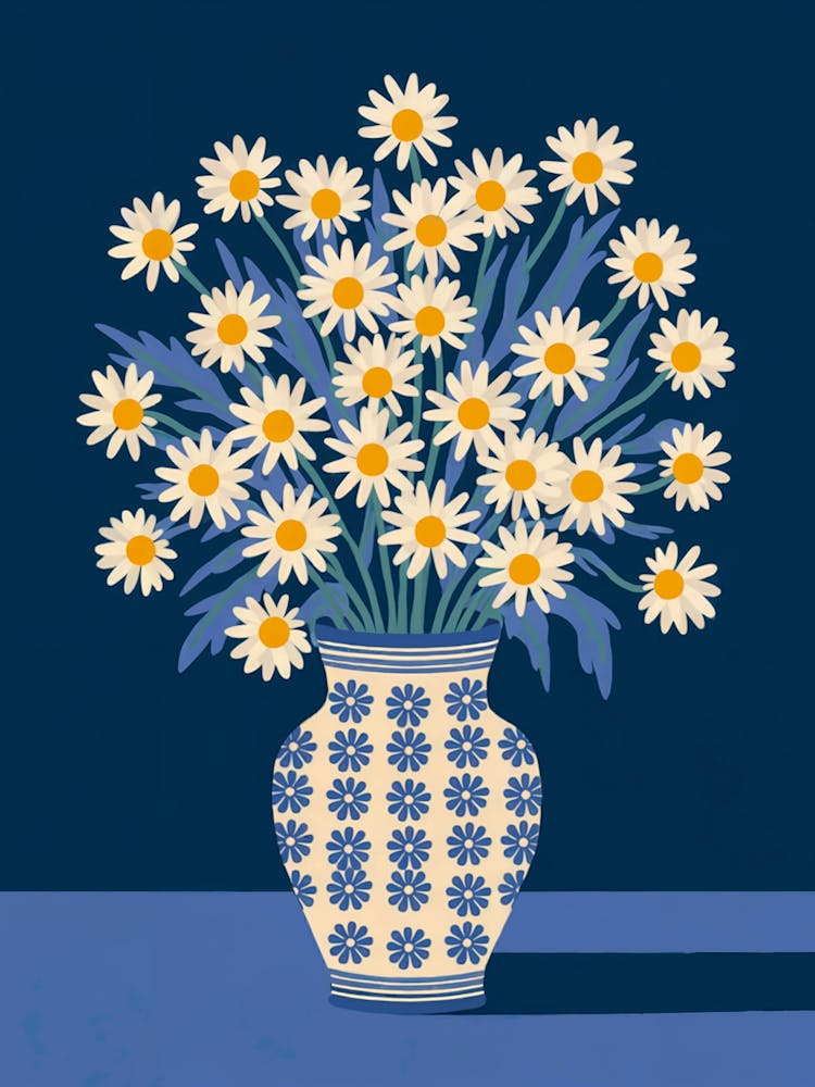 Daisies In A Vase 1