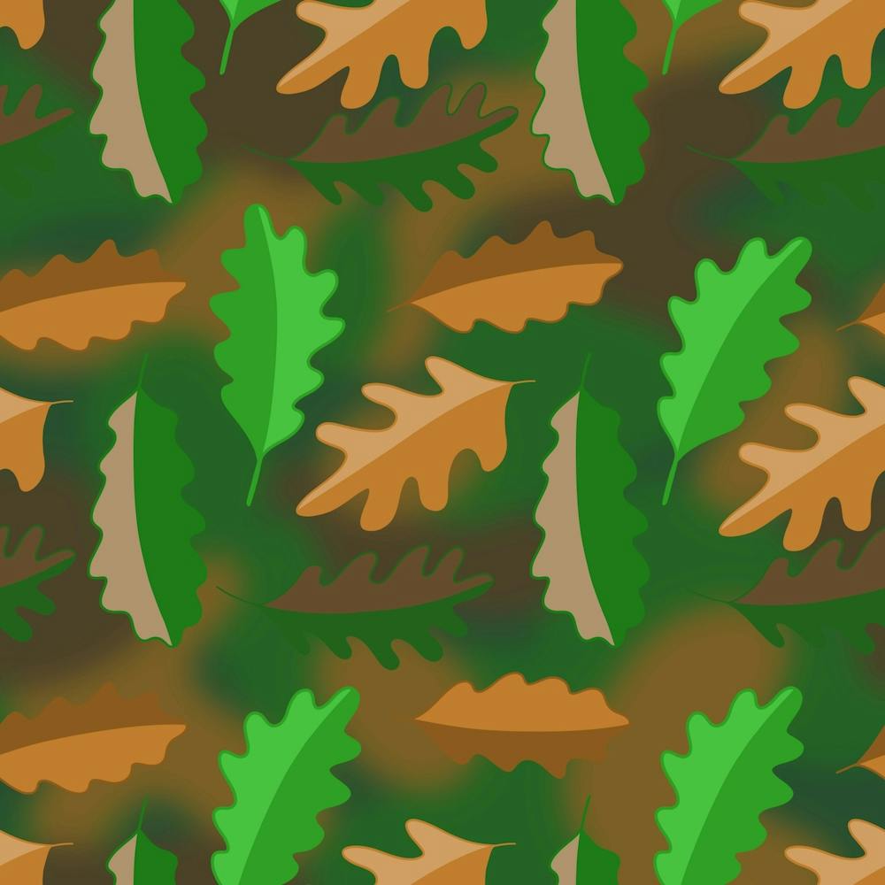 Leaves Foliage Pattern Oak Autumn