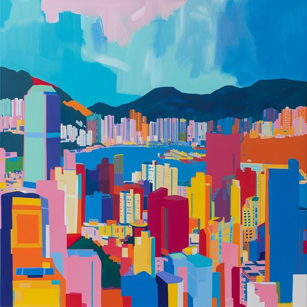 Abstract Travel Collection Hong Kong China 5