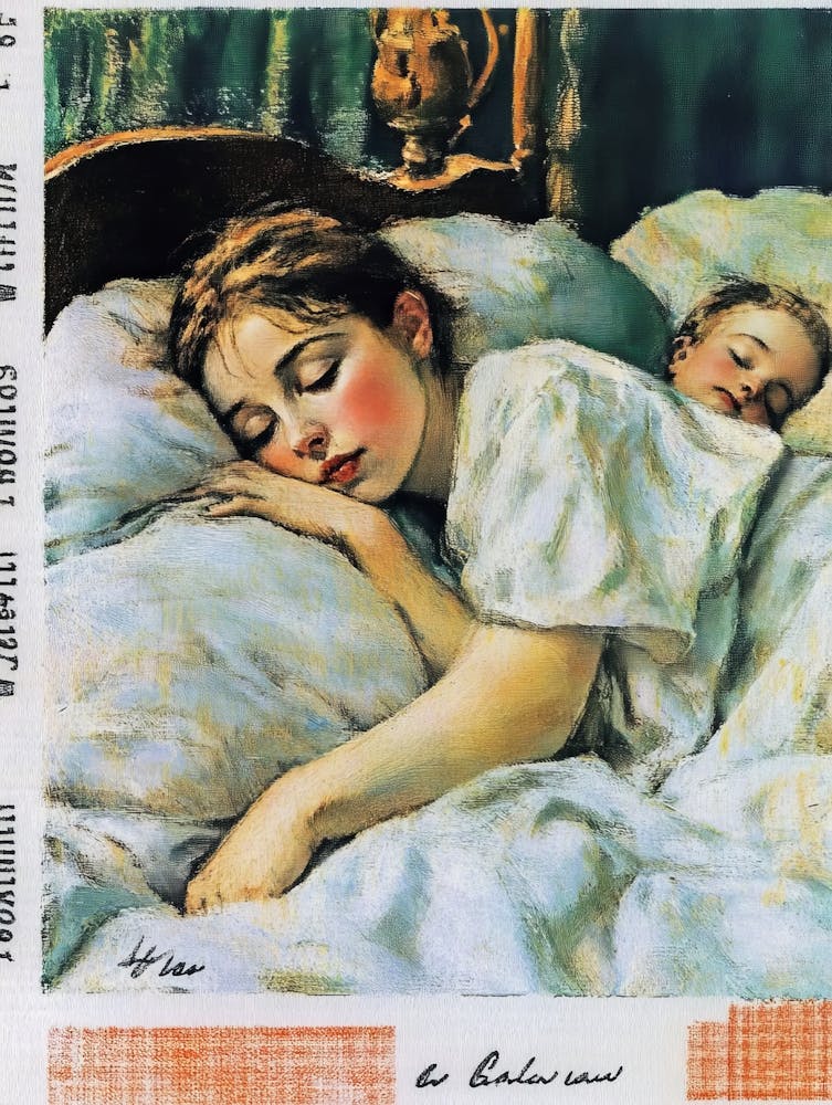 Breakfast In Bed By Mary Cassatt On Postage Stamp