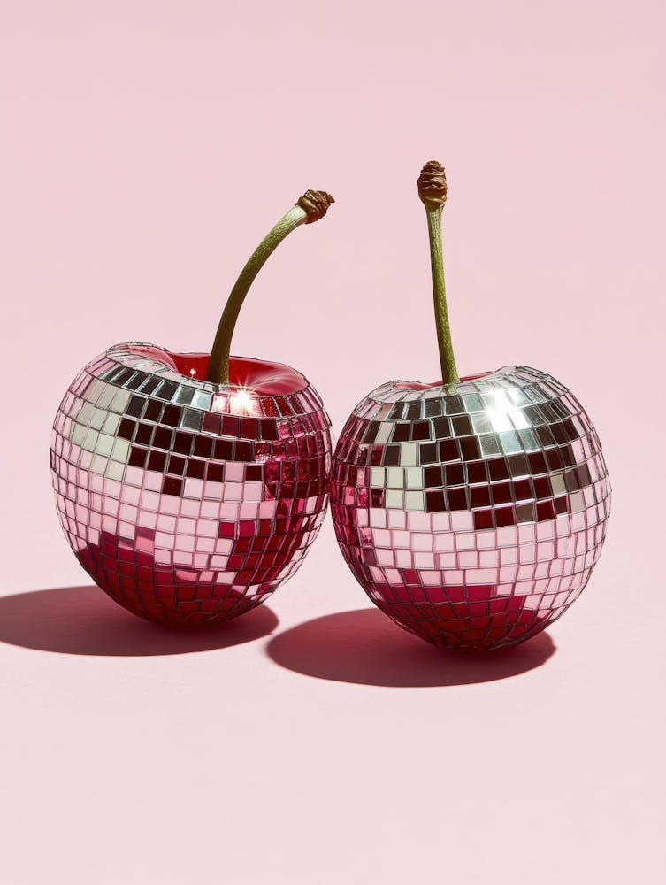 Cherries With Disco Balls 1